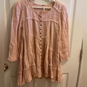 Button-up free people dress